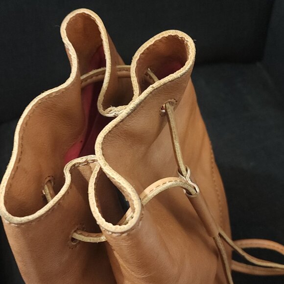 Fossil Tan Leather Slingback Backpack main image 5